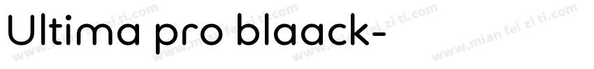 Ultima pro blaack字体转换